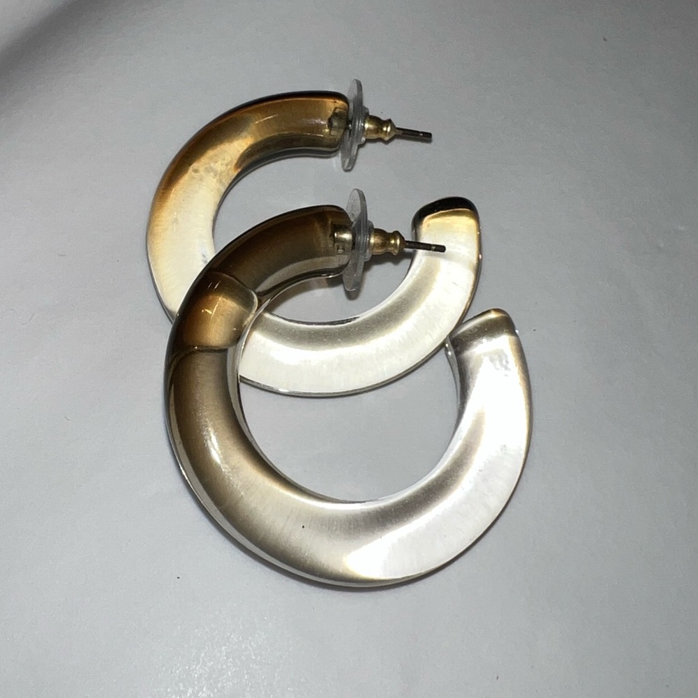 Madewell Ombré Resin Hoop Earrings